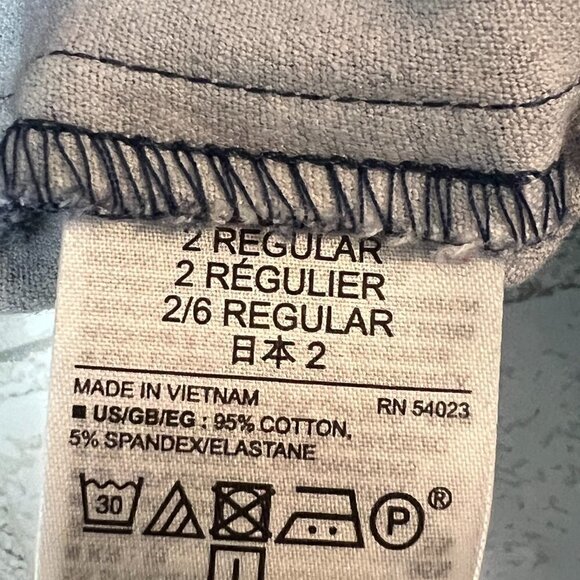 GAP Signature Skinny Ankle Pants Bi Stretch Mid Rise Blue Floral Print Size 2 - Picture 5 of 9